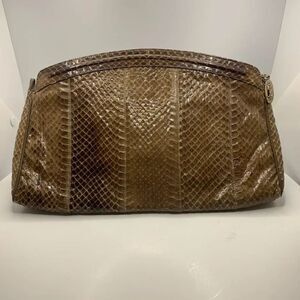 Vintage Venetto Snakeskin Clutch